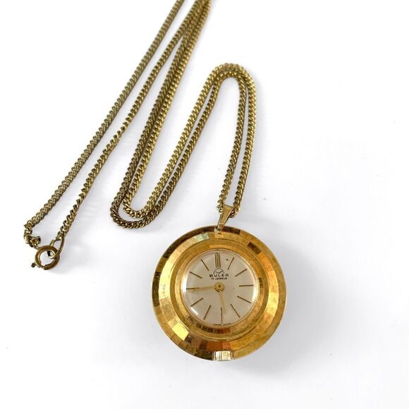 Vintage Buler 17 Jewels Pocket Watch - Picture 2 of 4